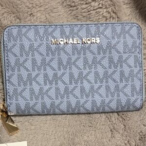 Michael Kors Blue Logo Wallet BNWT